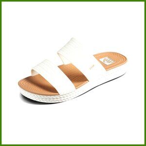 Women's Slide Sandals with Velcro Closure, Adjustable Two-Strap Design
